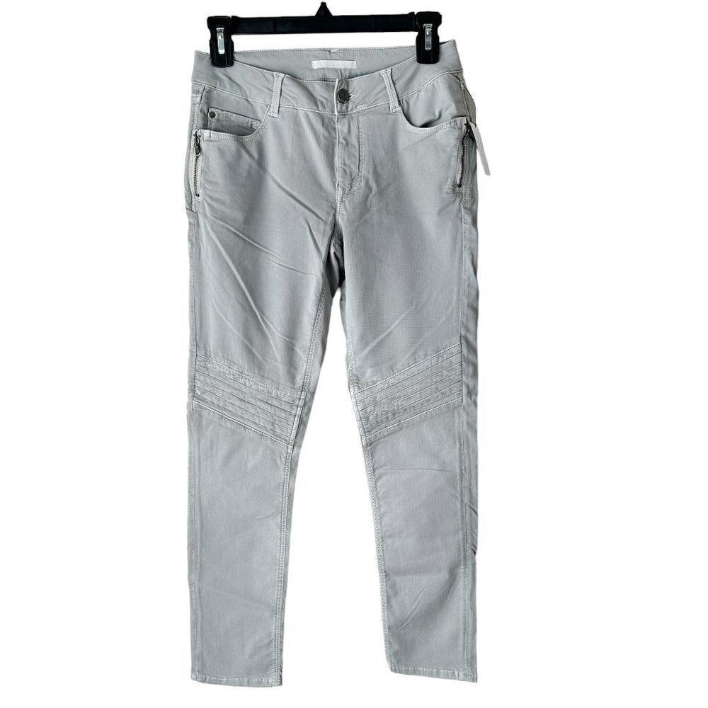 NWT Mavi Jeans Gray lightweight Jeans Studs Zippers Jeans 27 NEW
